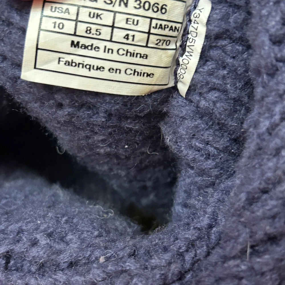 UGG Lattice Cardy Boots Navy Blue Size 10 Women’s - Picture 8 of 10